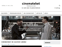 Tablet Screenshot of cinemateket-trondheim.no